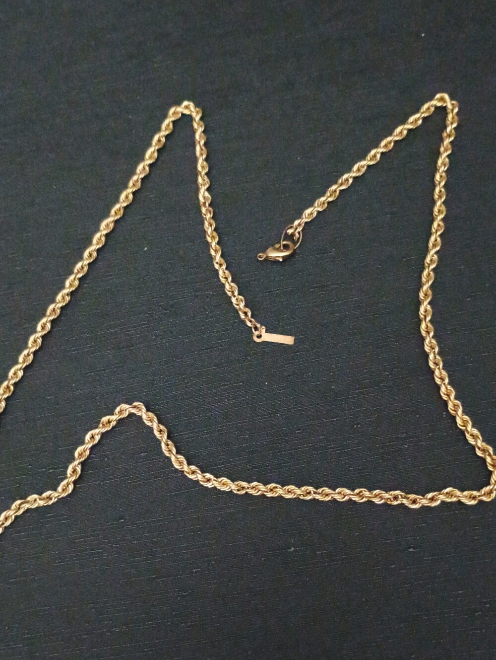 Classic Gold Rope Chain Necklace for Women